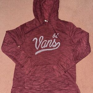 Vans Burgundy Hoodie with Logo